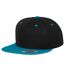 Casquette Ajustable Classic Noir Bleu Sarcelle Yupoong-1