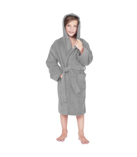 Peignoir enfant à capuche COOL en velours Capuche