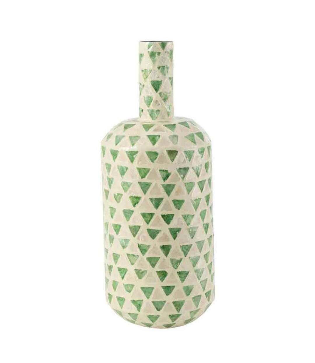 Vase Goutte Motif Mosaïque Nuye 54cm Vert-1