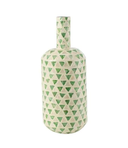 Vase Goutte Motif Mosaïque Nuye 54cm Vert