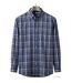 SEDETEX M031 - Chemise à carreaux manches longues pour homme avec coupe confort et repassage facile-2