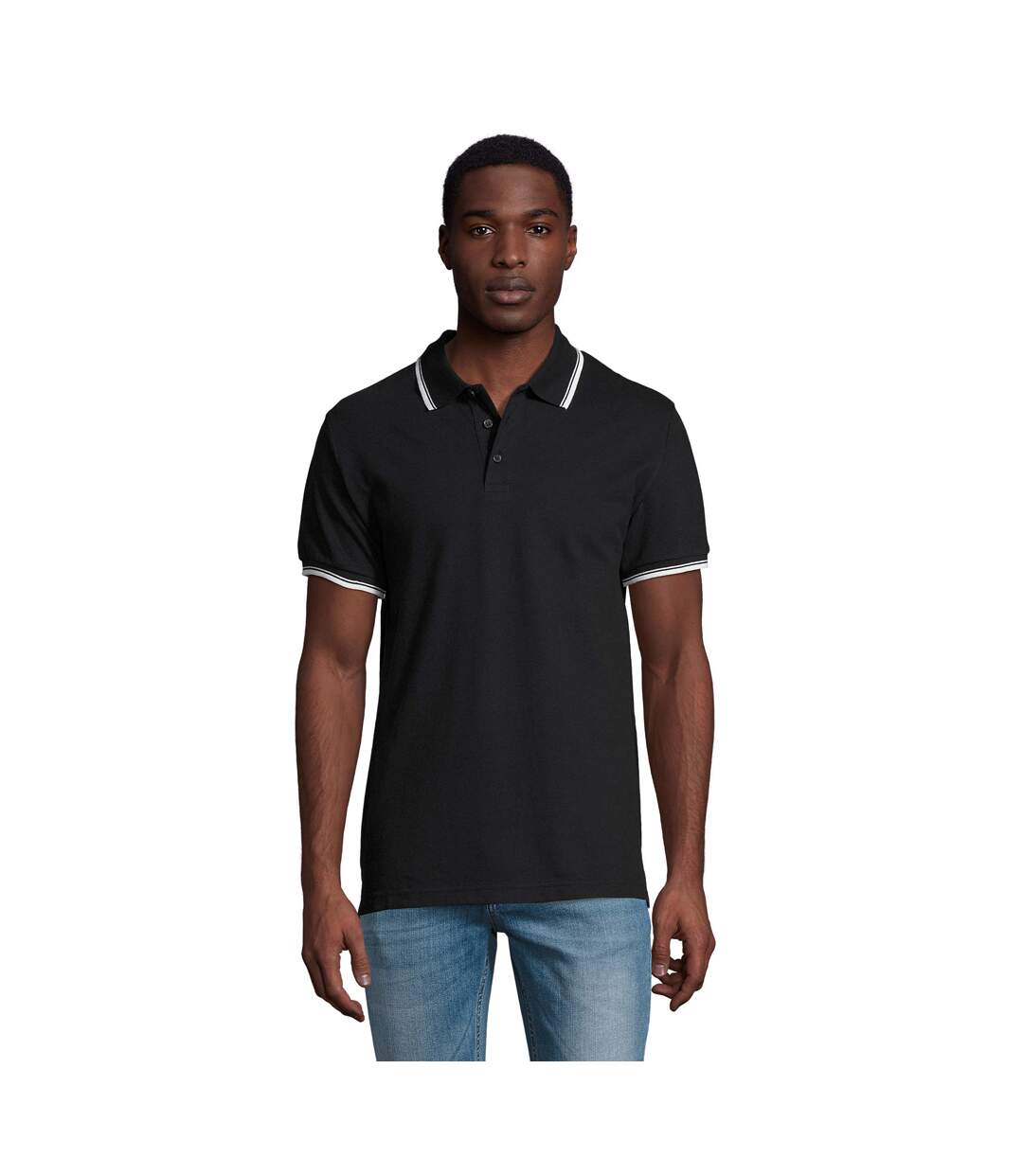 Polo Practice Homme Bleu Marine SOLS-1