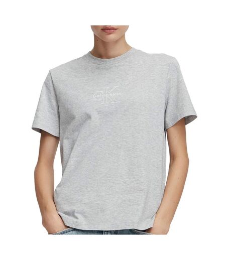 T-Shirt gris femme calvin klein classic seasonal
