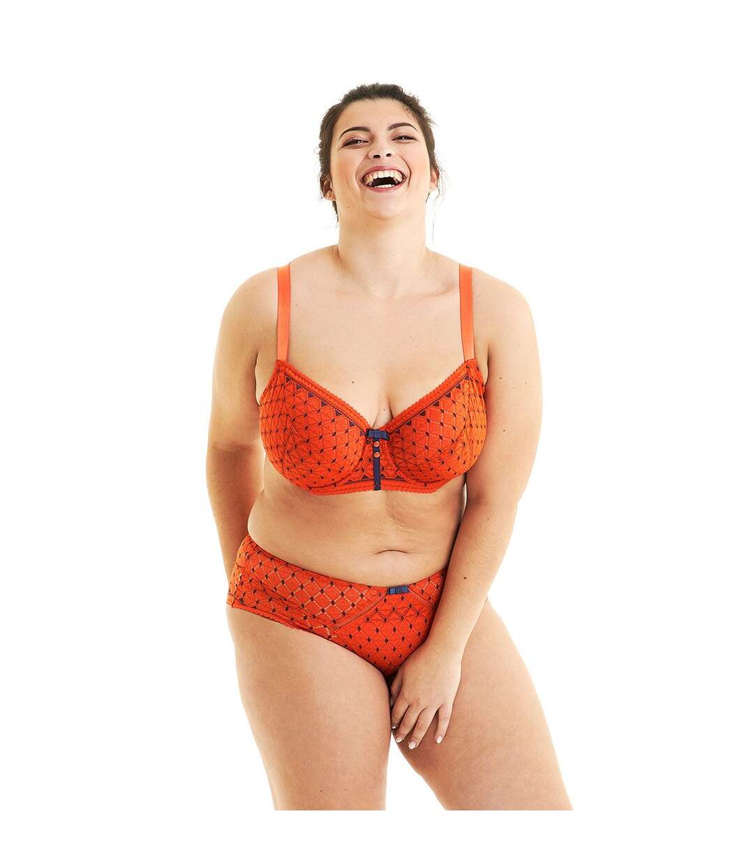 Soutien-gorge grand maintien orange Pamplemousse-3