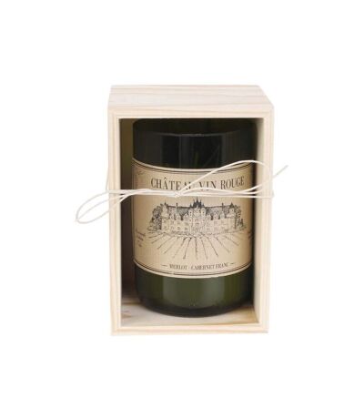 Bougie senteur bois de Santal en coffret oenologie Château vin rouge