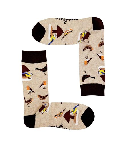 Bird Pattern Novelty Cotton Socks for Adults