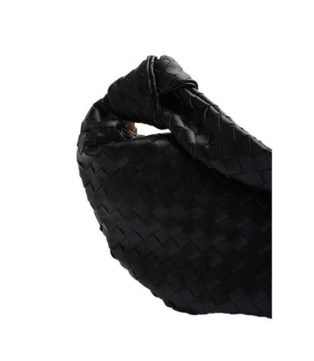 Womens/ladies Knotted Shoulder Bag One Size Black Where's That From