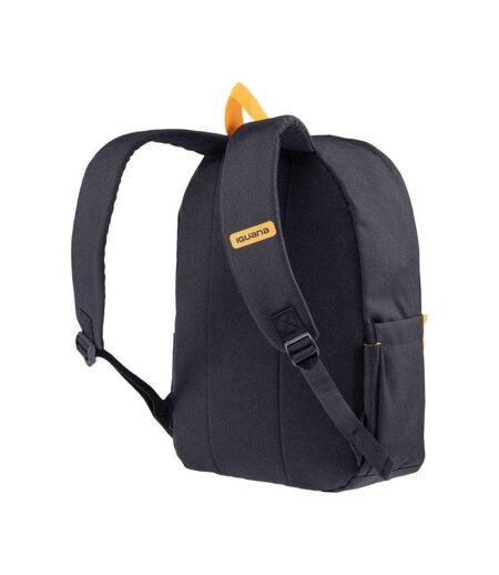 Childrens/kids Mossin 15l Backpack One Size Black Yellow Iguana