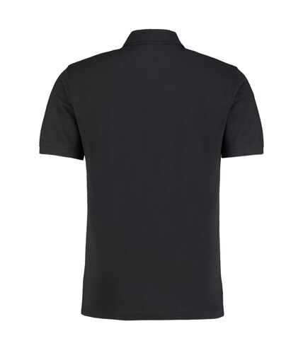 Polo à manches courtes homme noir Kustom Kit