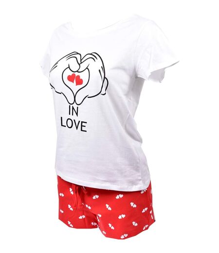 Pyjama Femme MINNIE en Coton -Chaleur,Douceur et Confort- Pack de 2 Pyjacourt EV3583