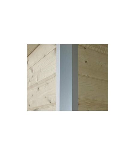 Chalet en bois profil aluminium contemporain avec extension 16.80 m² Avec gouttière