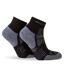 Mens Supreme Ankle Socks Black Grey Marl Hilly-2