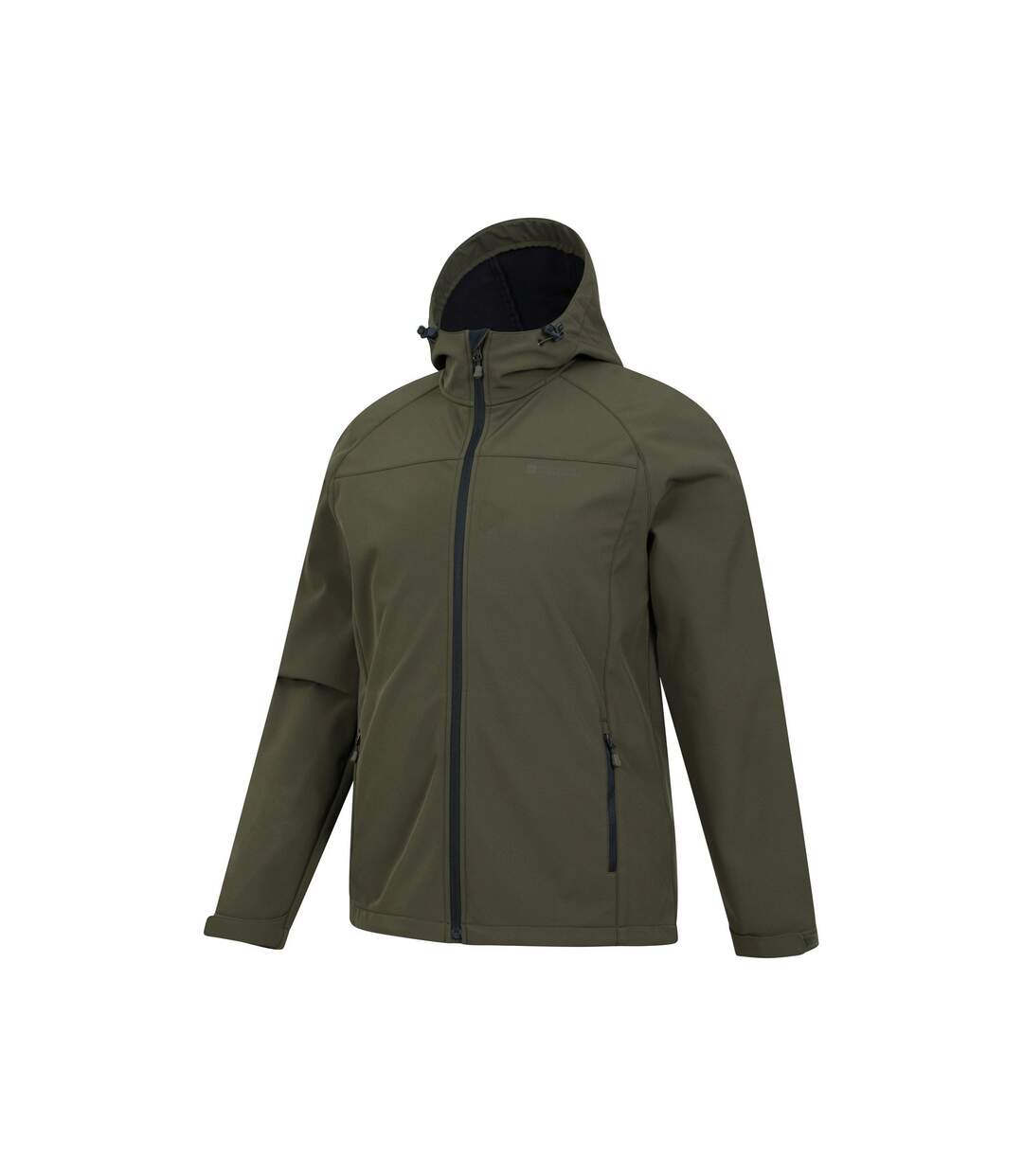 Mens Exodus Waterproof Soft Shell Jacket Dark Khaki Mountain Warehouse-3
