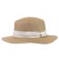 Isotoner Chapeau femme bande beige, ajustable tour de tête-1
