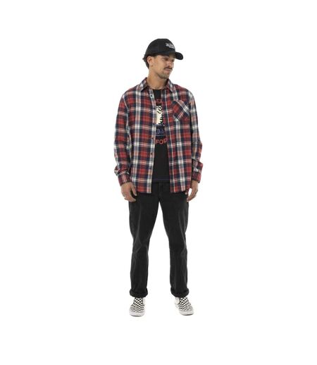 Chemise homme manches longues en flanelle à carreaux logo dos Tyler Vondutch