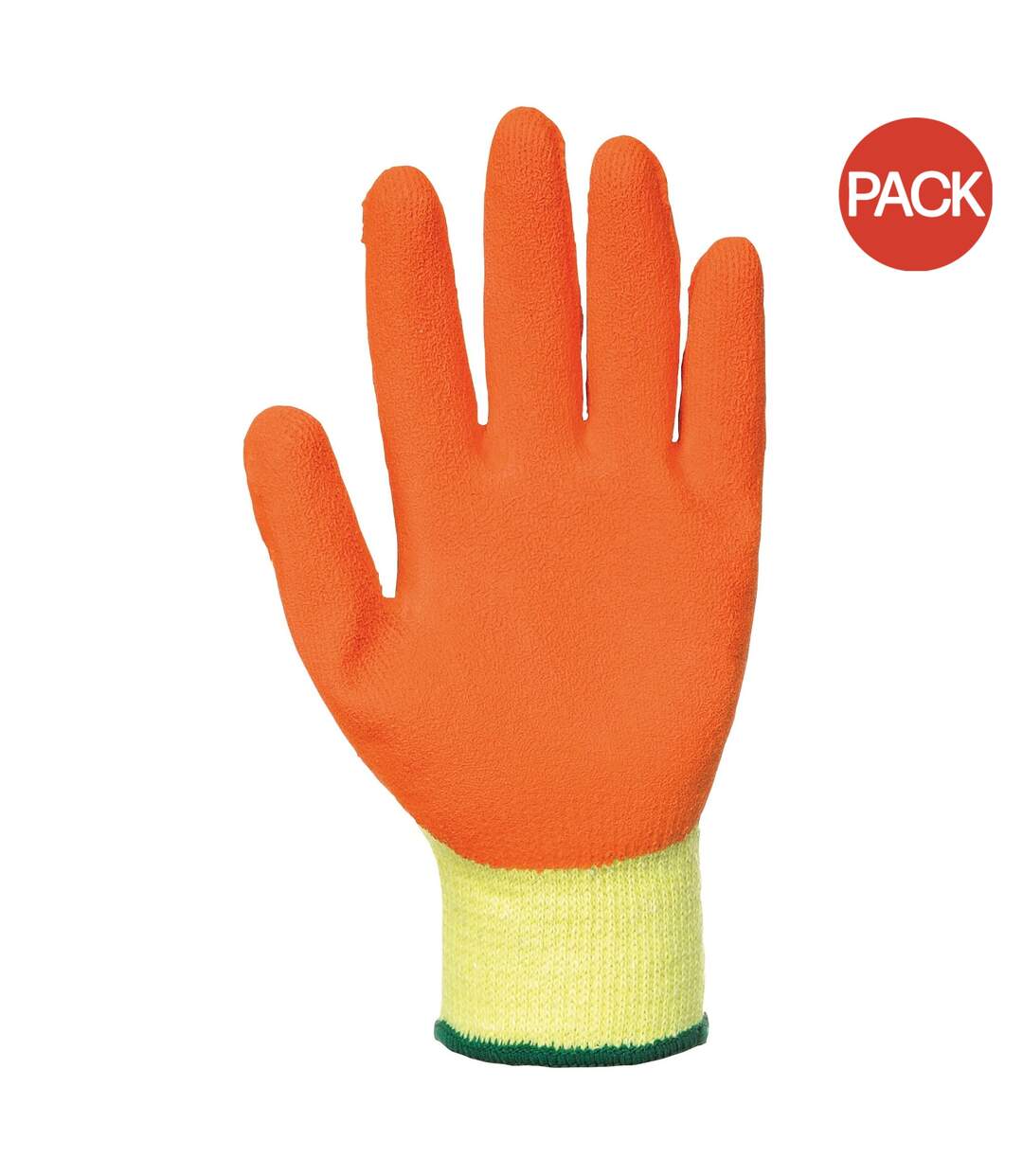 Portwest Fortis Grip Gloves (A150) / Workwear / Safetywear (Pack of 2) (Yellow/ Orange) (UTRW7029)