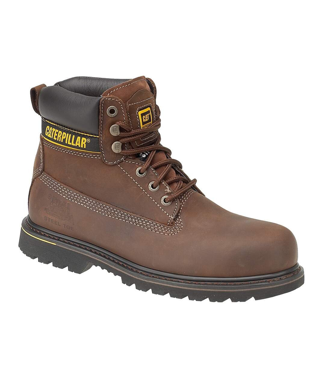 Caterpillar Holton S3 Safety Boot / Mens Boots / Boots Safety (Brown) - UTFS979-1