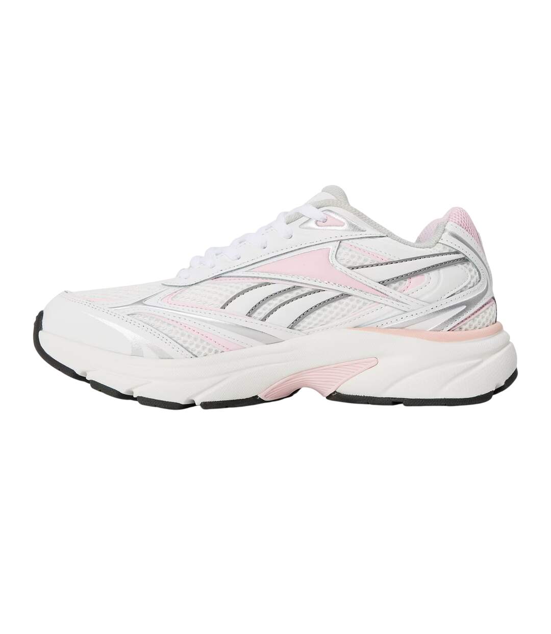 Womens/ladies Belwave Trainers White Silver Berry Reebok-2