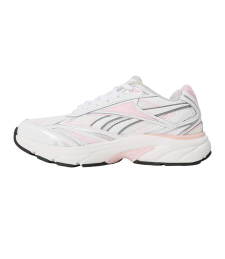 Womens/ladies Belwave Trainers White Silver Berry Reebok