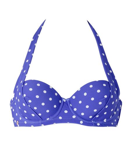 Haut de maillot de bain balconnet bleu Lagon