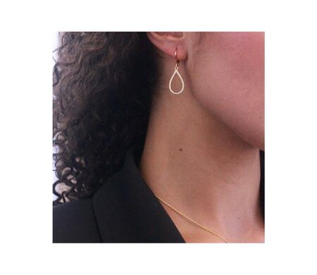 Boucles d'oreilles Laelia Dangling Hoop, Cristal d'Autriche