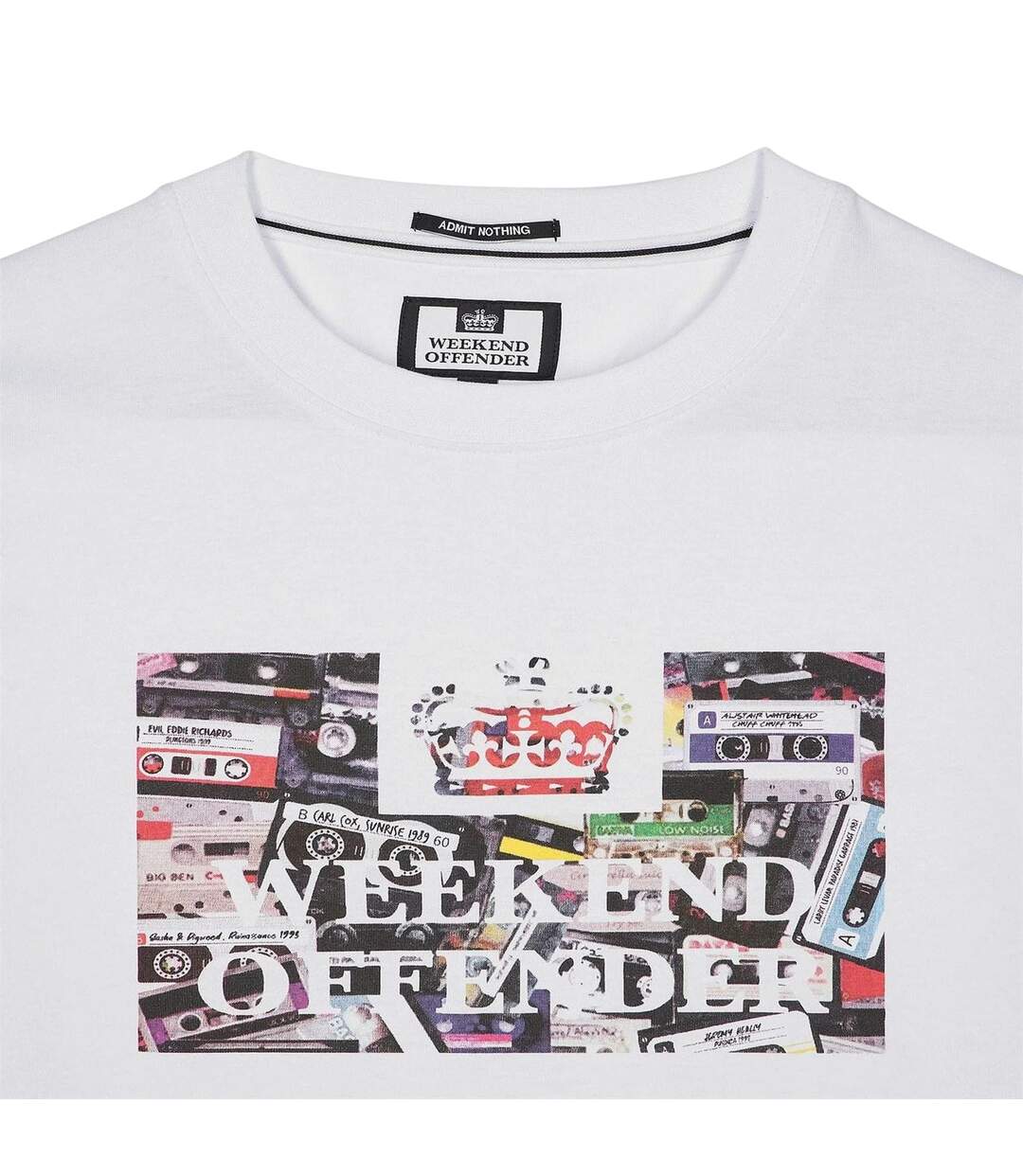 T-shirt Motif/style Imprimé Graphique Homme Blanc Weekend Offender-4