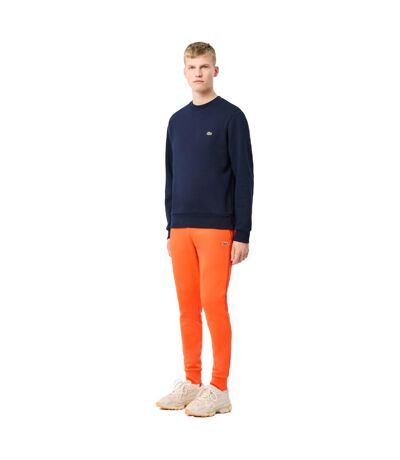 Mens Organic Cotton Slim Jogging Bottoms Orange Lacoste