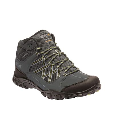 Regatta Mens Edgepoint Mid Waterproof Hiking Shoes (Briar/Lime Punch) - UTRG4559