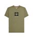 T-shirt Motif/style Logo Rectangulaire Homme Vert Kaki Lambretta-2
