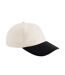 Casquette Leisure Naturel Noir Beechfield-1