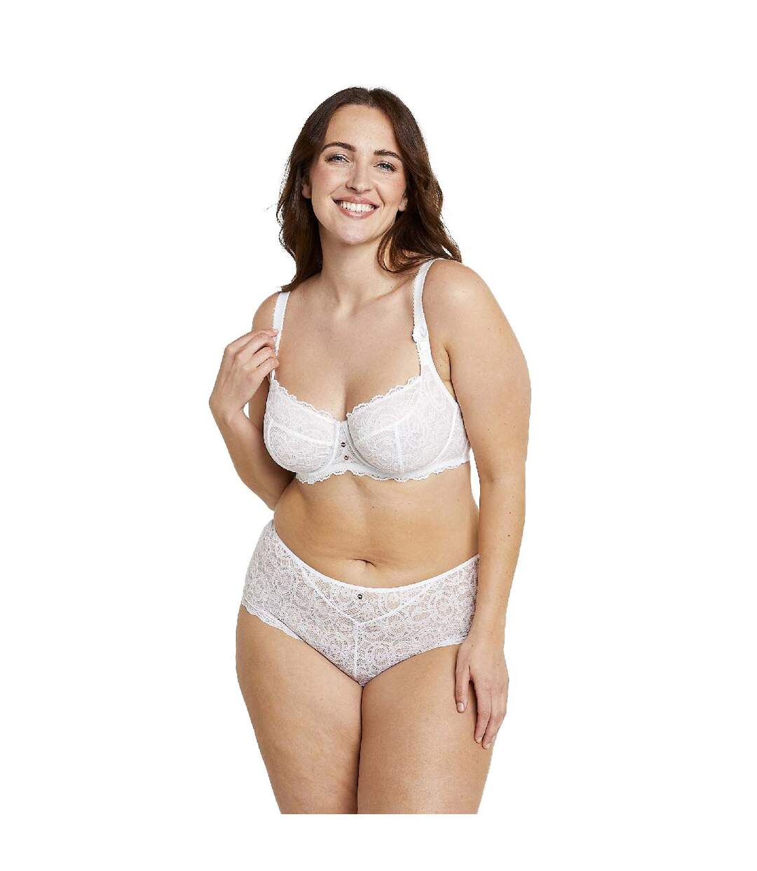 Soutien-gorge grand maintien blanc Confidentielle-3