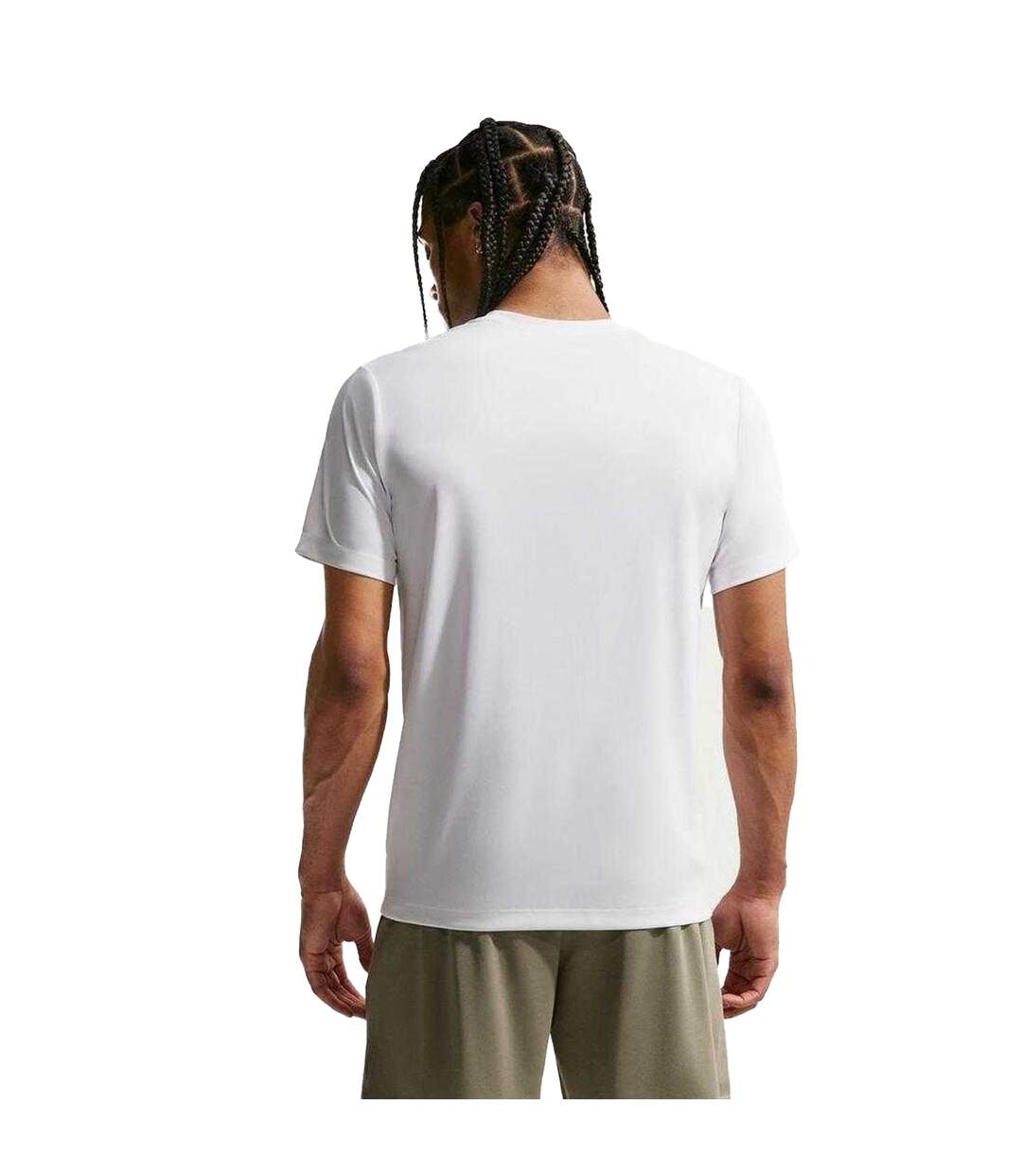 T-shirt Motif/style Swoosh Homme Blanc Nike-2