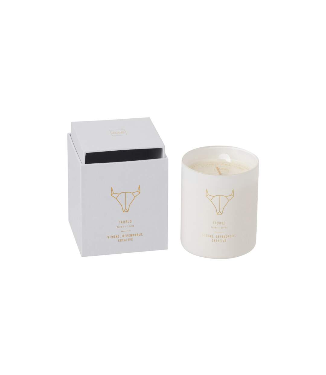 Bougie Parfumée Taureau 10cm Sapphire Amber Tea-1