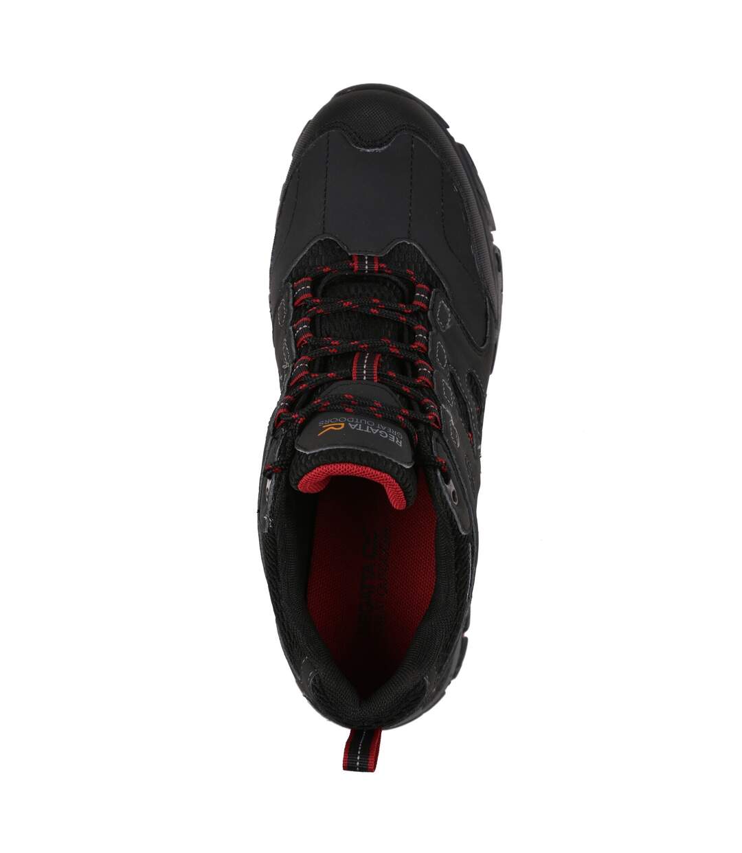Chaussures De Randonnée Holcombe Homme Gris Foncé Rouge Foncé Regatta-4