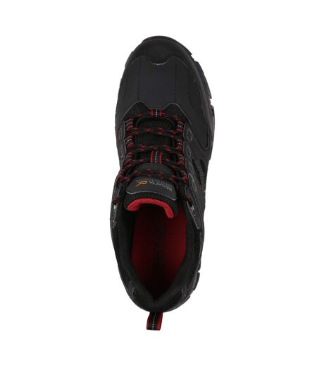 Chaussures De Randonnée Holcombe Homme Gris Foncé Rouge Foncé Regatta
