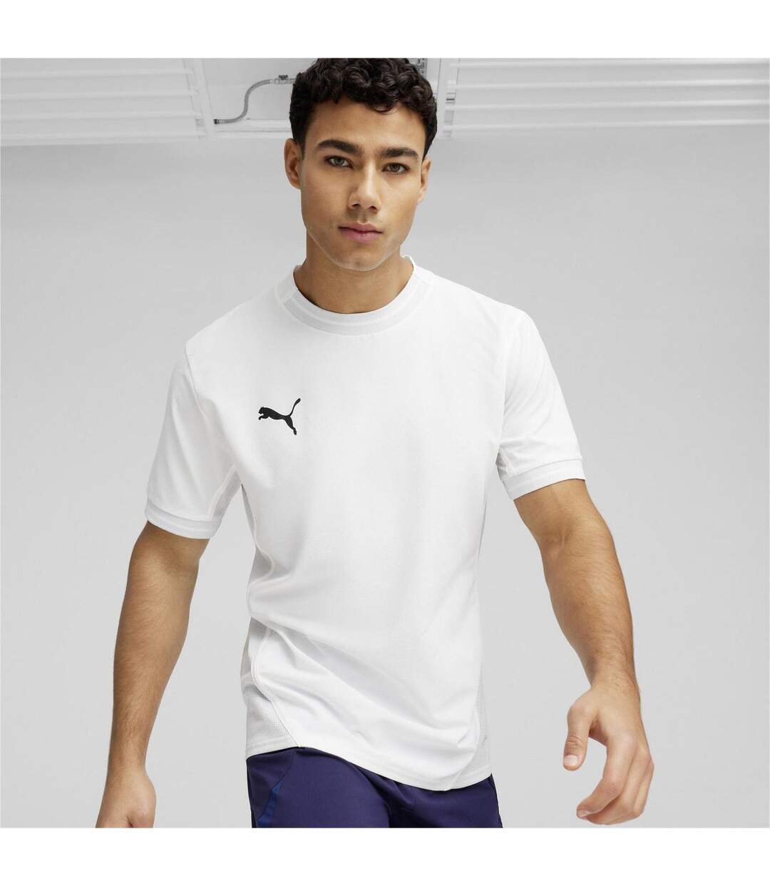 Mens Teamfinal Jersey T-shirt White Blue Puma-3