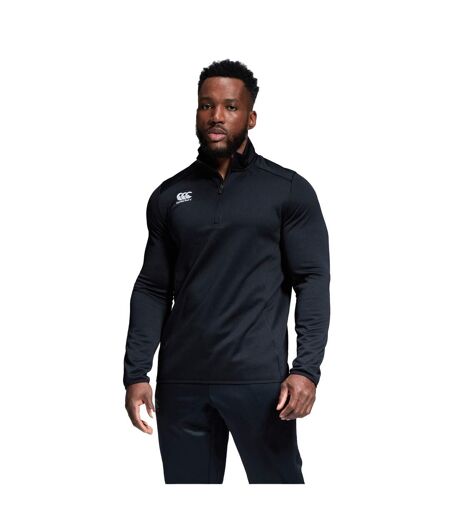 Mens Club Quarter Zip Training Midlayer Black Canterbury