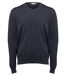 Pull col V - Homme - PK450 - gris foncé