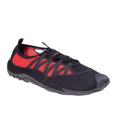 Aquawave Mens Gimani Water Shoes (Black/Fiery Red) - UTIG1902