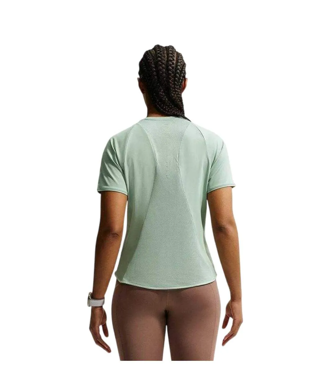 T-shirt Course À Pied Swift Femme Vert Nike-2