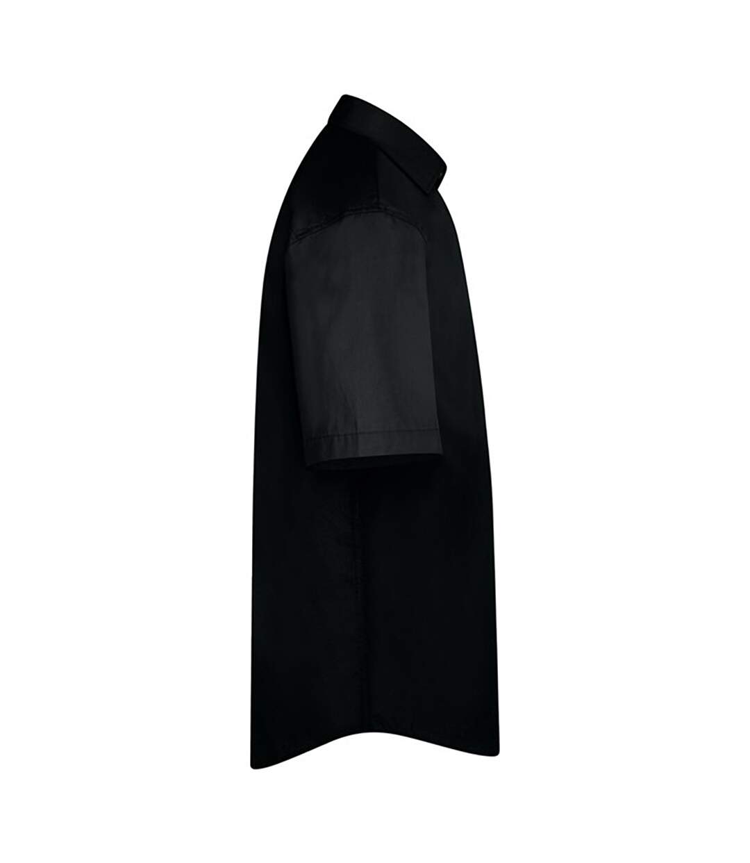 Absolute Apparel Mens Short Sleeved Classic Poplin Shirt (Black) - UTAB118