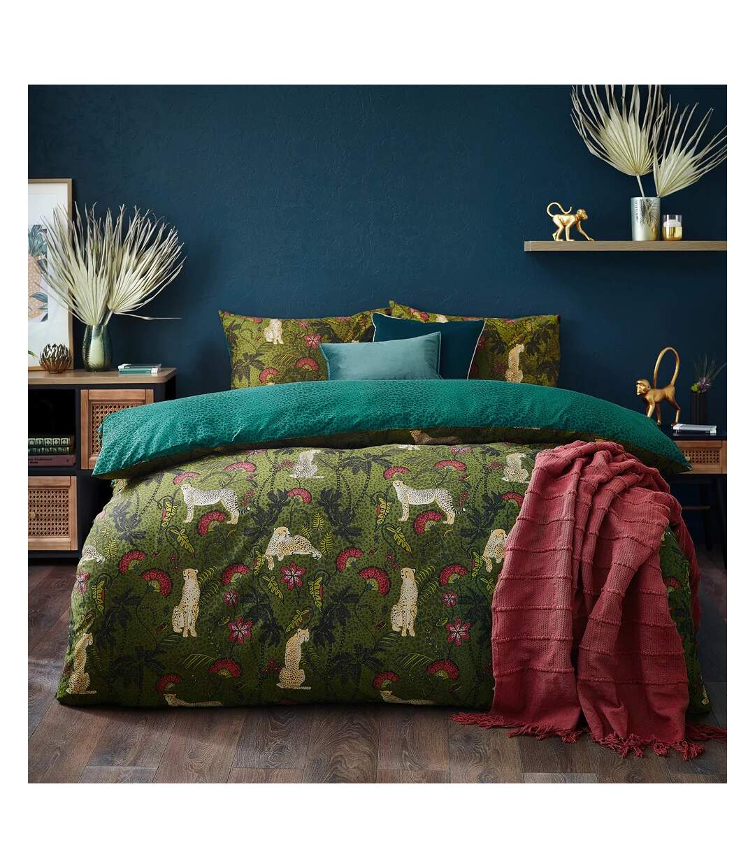 Tropica cheetah duvet cover set multicoloured Furn-1