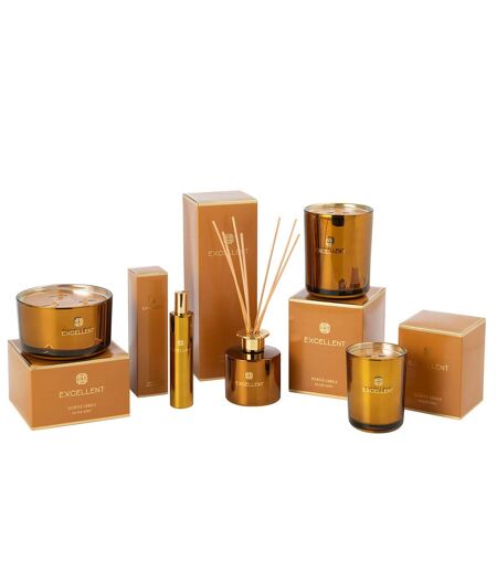 Bougie Parfumée Excellent 12cm Golden Honey Ocre