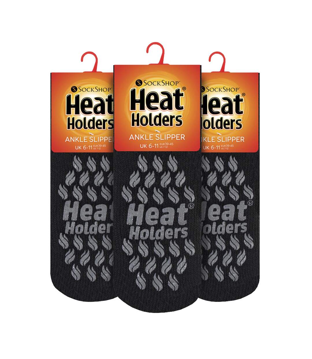 3 Pairs Mens 2.3 TOG Non Slip Low Cut Ankle Thermal Slipper Socks-2