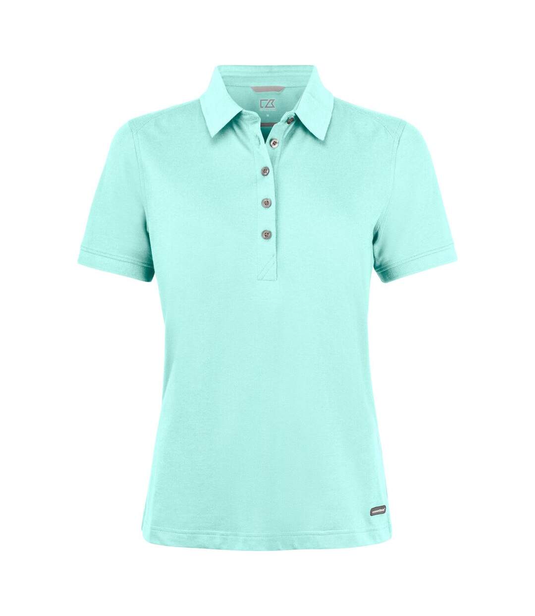 Womens/ladies Advantage Polo Shirt Light Turquoise Cutter & Buck-1