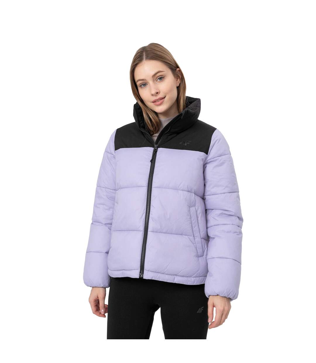 Doudoune Matelassée H4z22kudp01451s Femme Noir Violet Clair 4F-1