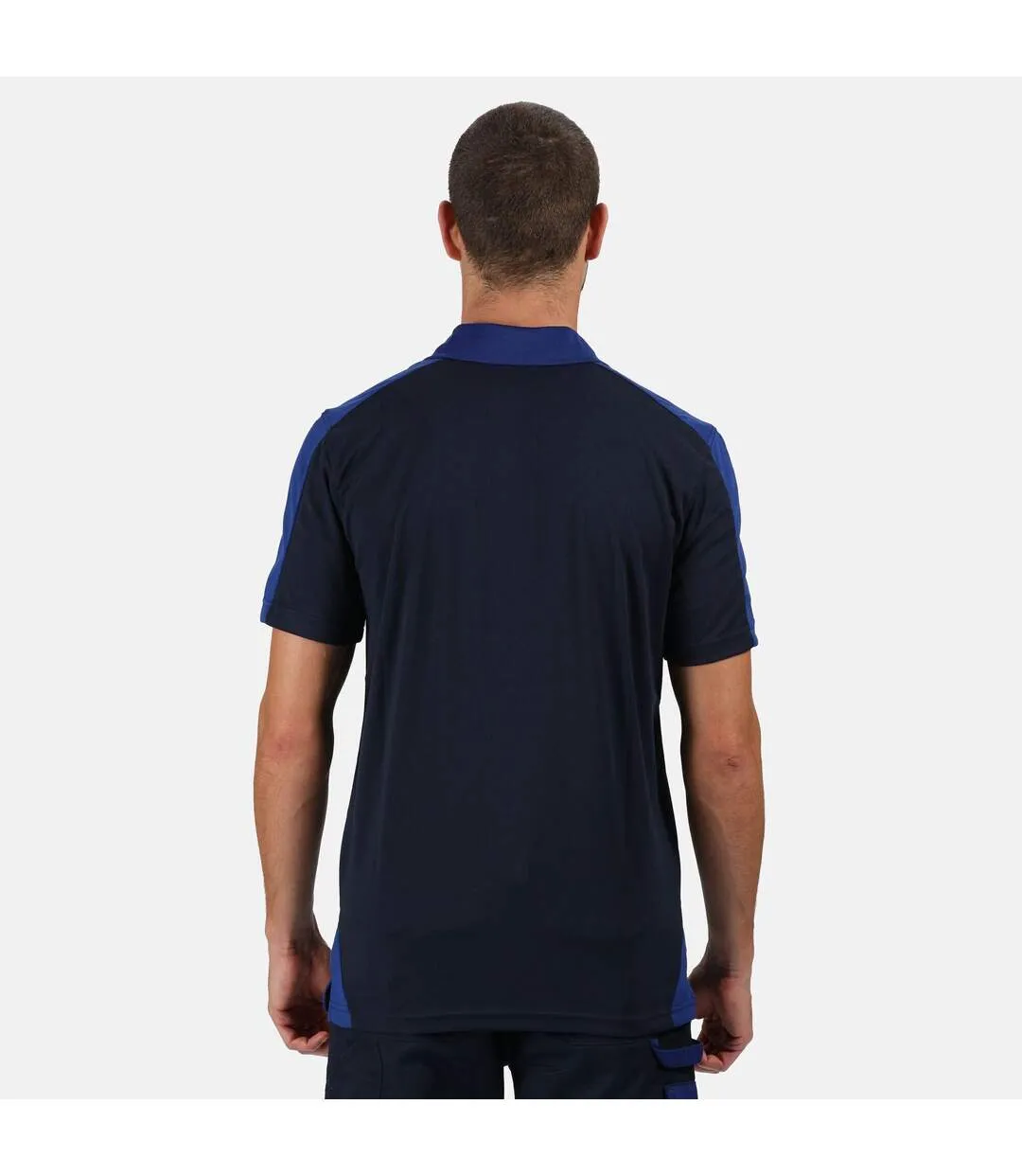 Polo Contrast Homme Bleu Marine Bleu Roi Regatta-4
