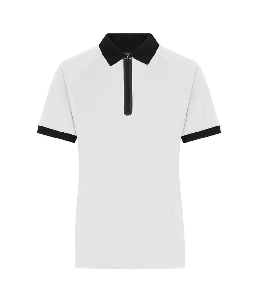 Polo technique zippé - Femme - JN1307 - blanc-1