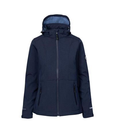 Womens/ladies Christine Dlx Soft Shell Jacket Navy Marl Trespass