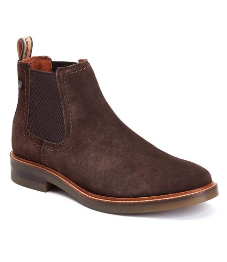 Bottines Chelsea Portland Homme Marron Brûlé Base London